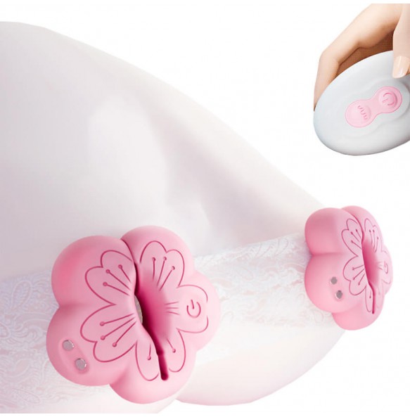 YUNMAN - Peach Blossom Nipple Clamps (Chargeable - Pink)